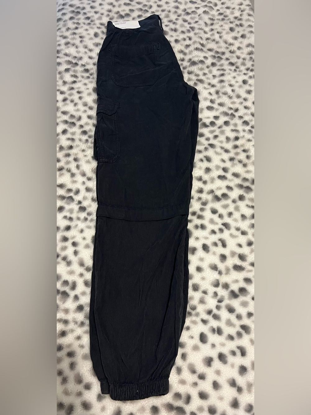 AE Womens Black Cargo Jogger Pants